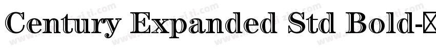 Century Expanded Std Bold字体转换